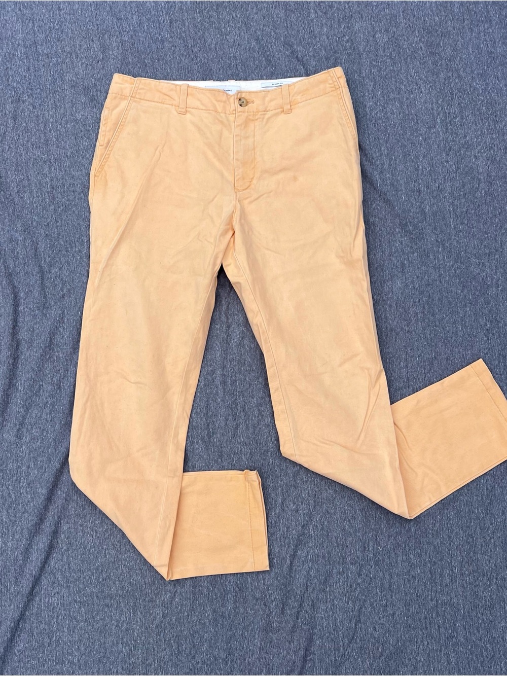 UO Skinny Fit Pants - Men’s 31 - Pastel Orange - Business Casual Pant